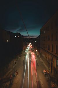 Preview wallpaper road, long exposure, street, night