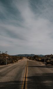 Preview wallpaper road, marking, asphalt, sky, horizon