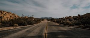 Preview wallpaper road, marking, asphalt, sky, horizon