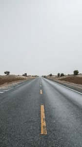 Preview wallpaper road, marking, asphalt, horizon