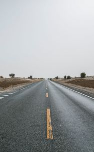 Preview wallpaper road, marking, asphalt, horizon