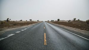 Preview wallpaper road, marking, asphalt, horizon