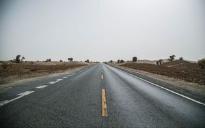 Preview wallpaper road, marking, asphalt, horizon