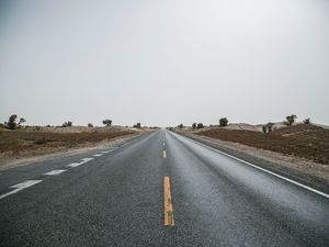 Preview wallpaper road, marking, asphalt, horizon