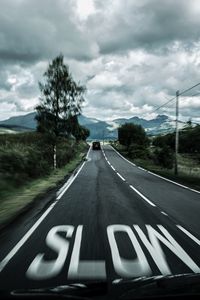 Preview wallpaper road, marking, asphalt, speed, blur