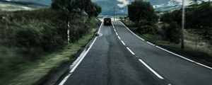 Preview wallpaper road, marking, asphalt, speed, blur