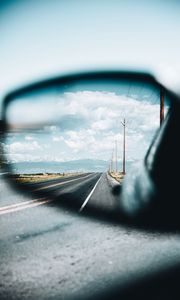 Preview wallpaper road, marking, distance, mirror, sky