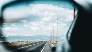 Preview wallpaper road, marking, distance, mirror, sky