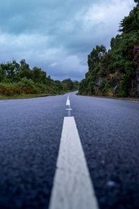 Preview wallpaper road, marking, distance, bushes, trees