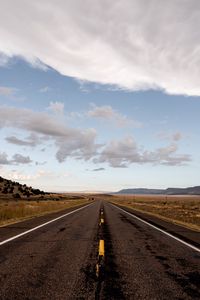 Preview wallpaper road, marking, field, horizon, nature