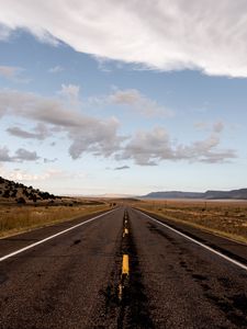 Preview wallpaper road, marking, field, horizon, nature