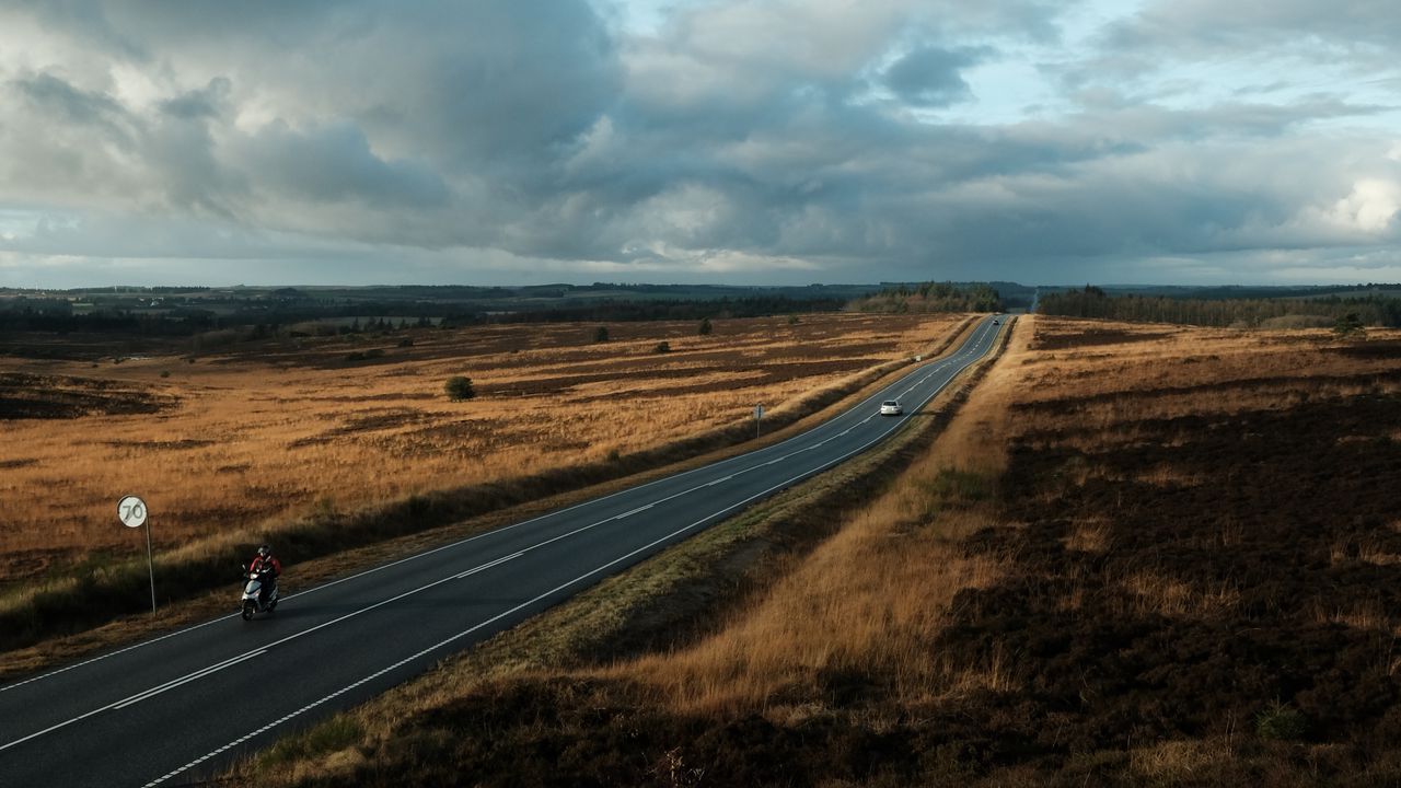 Wallpaper road, marking, fields, country