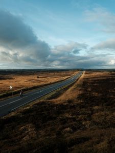 Preview wallpaper road, marking, fields, country