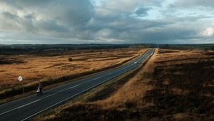 Preview wallpaper road, marking, fields, country