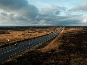 Preview wallpaper road, marking, fields, country