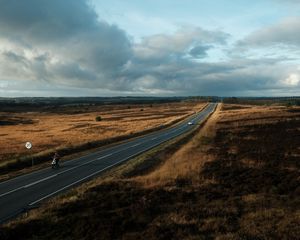 Preview wallpaper road, marking, fields, country