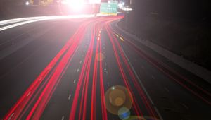 Preview wallpaper road, marking, glare, turn