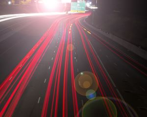 Preview wallpaper road, marking, glare, turn