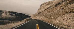 Preview wallpaper road, marking, highway, montana