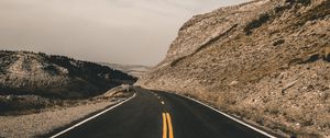 Preview wallpaper road, marking, highway, montana