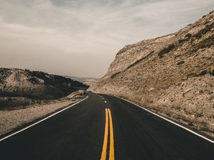 Preview wallpaper road, marking, highway, montana