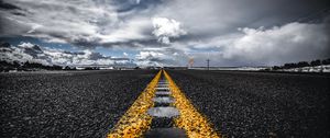 Preview wallpaper road, marking, horizon, asphalt