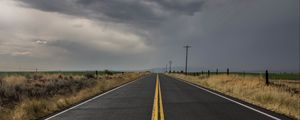 Preview wallpaper road, marking, horizon, asphalt, grass