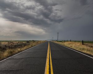 Preview wallpaper road, marking, horizon, asphalt, grass