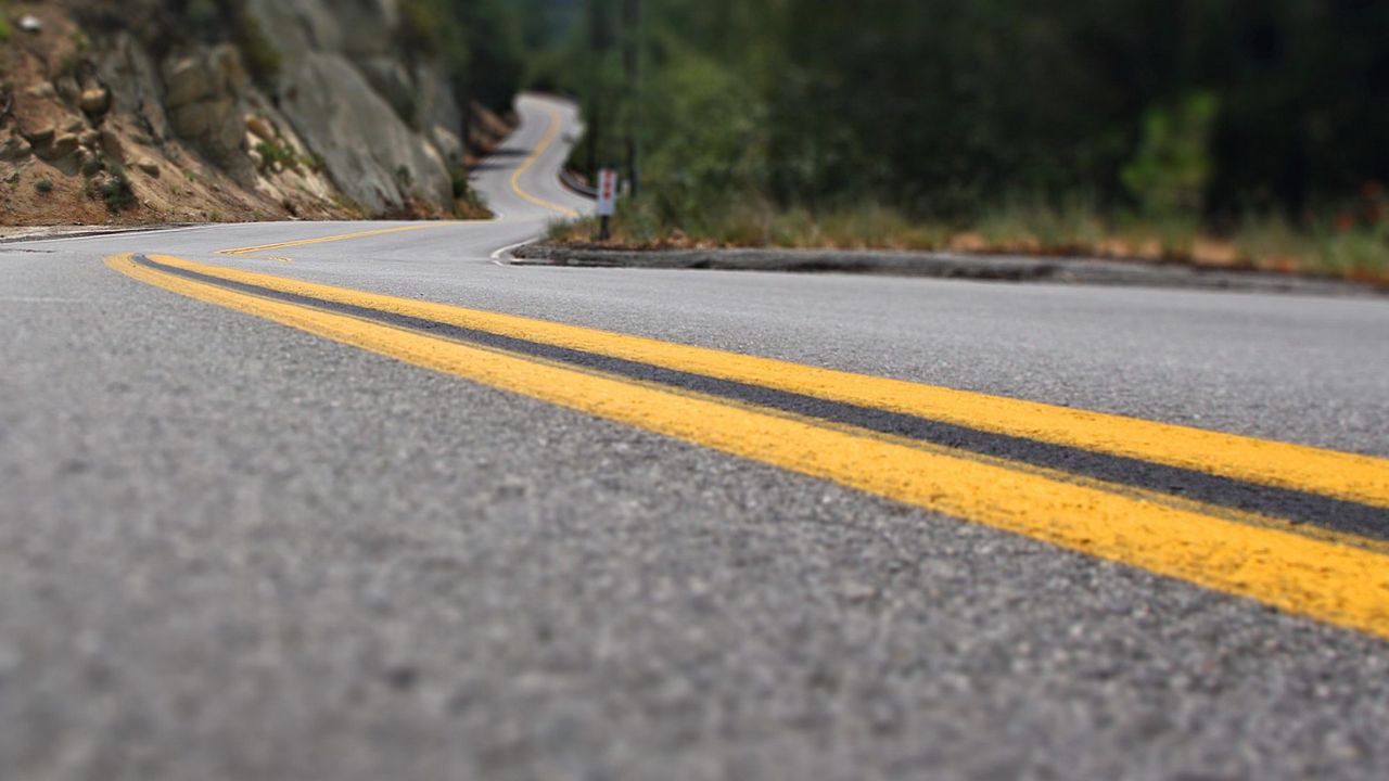 Wallpaper road, marking, lines, yellow, asphalt, turns