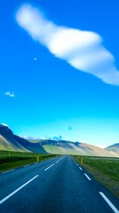 Preview wallpaper road, marking, mountains, sky