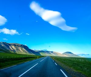 Preview wallpaper road, marking, mountains, sky