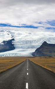 Preview wallpaper road, marking, mountains