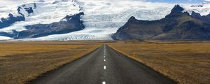 Preview wallpaper road, marking, mountains