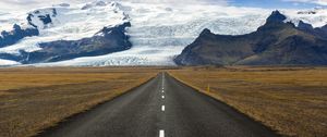 Preview wallpaper road, marking, mountains