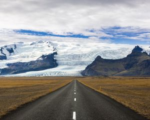 Preview wallpaper road, marking, mountains