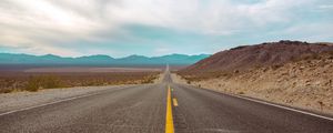 Preview wallpaper road, marking, mountains
