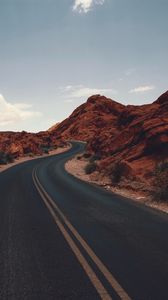 Preview wallpaper road, marking, prairies, distance, usa