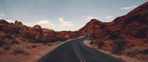 Preview wallpaper road, marking, prairies, distance, usa