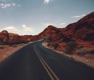 Preview wallpaper road, marking, prairies, distance, usa