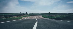 Preview wallpaper road, marking, sky