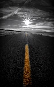 Preview wallpaper road, marking, sunlight