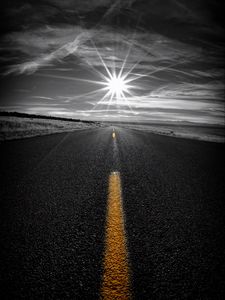 Preview wallpaper road, marking, sunlight