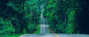 Preview wallpaper road, marking, trees, path