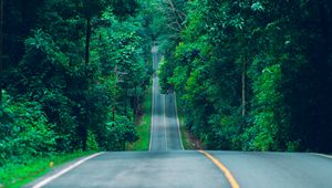 Preview wallpaper road, marking, trees, path