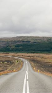 Preview wallpaper road, marking, uplands