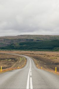 Preview wallpaper road, marking, uplands