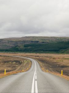 Preview wallpaper road, marking, uplands