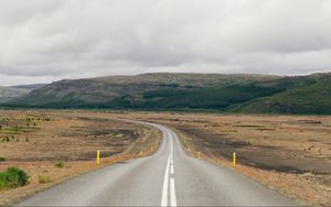 Preview wallpaper road, marking, uplands