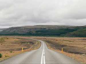 Preview wallpaper road, marking, uplands