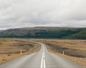 Preview wallpaper road, marking, uplands